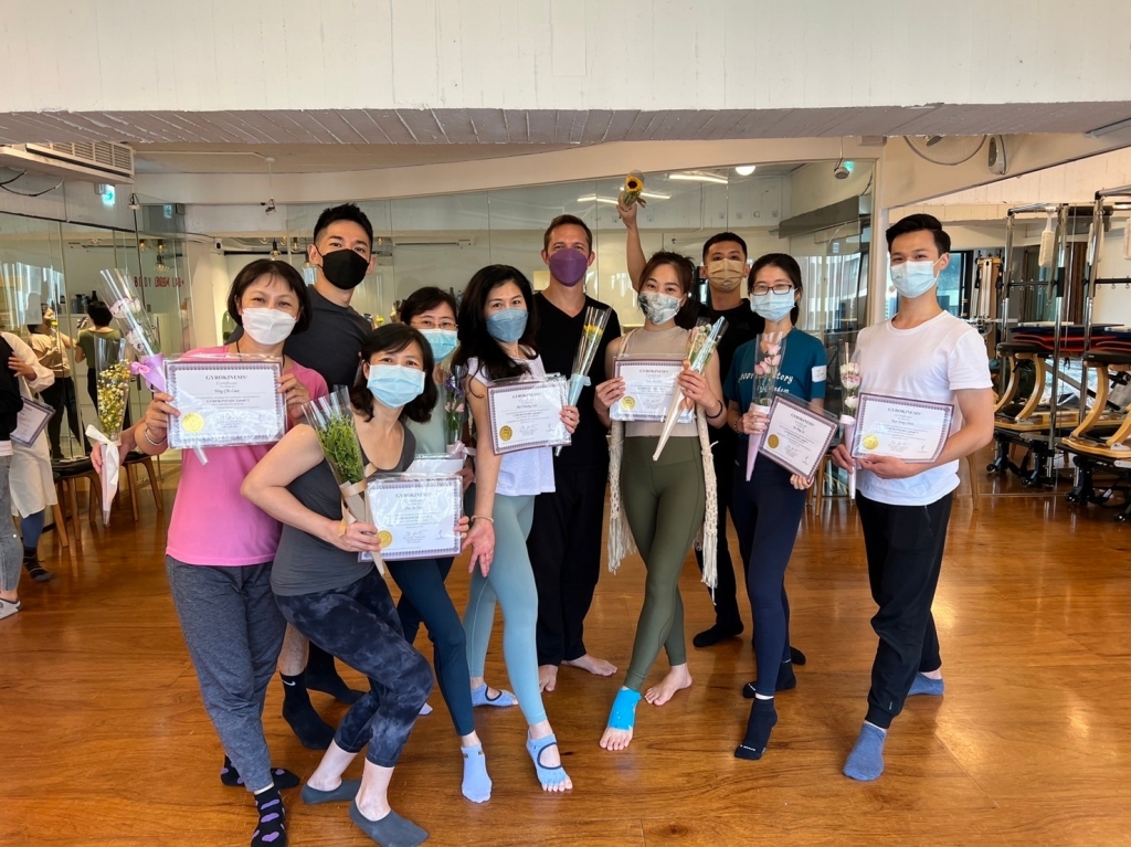 2022<br>恭賀慶雲教室英琪、美秀、淑茹三位老師，完成國際GYROKINESIS®