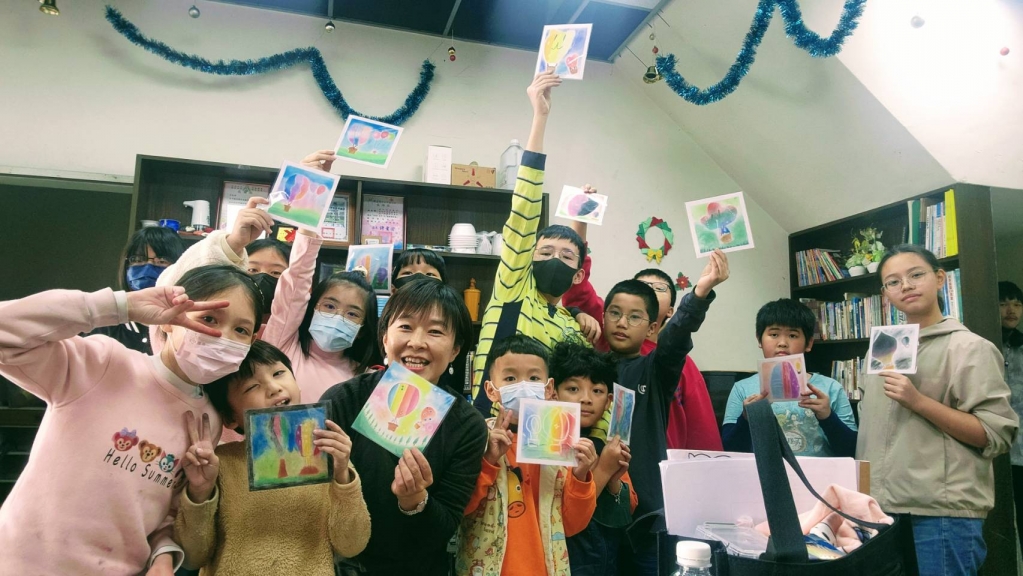 2024.01.24<br>黃師佳紅帶領陪讀班粉彩畫