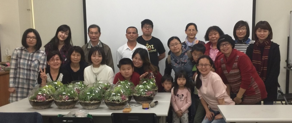 108年慶雲教室舉辦手作植栽綠星球